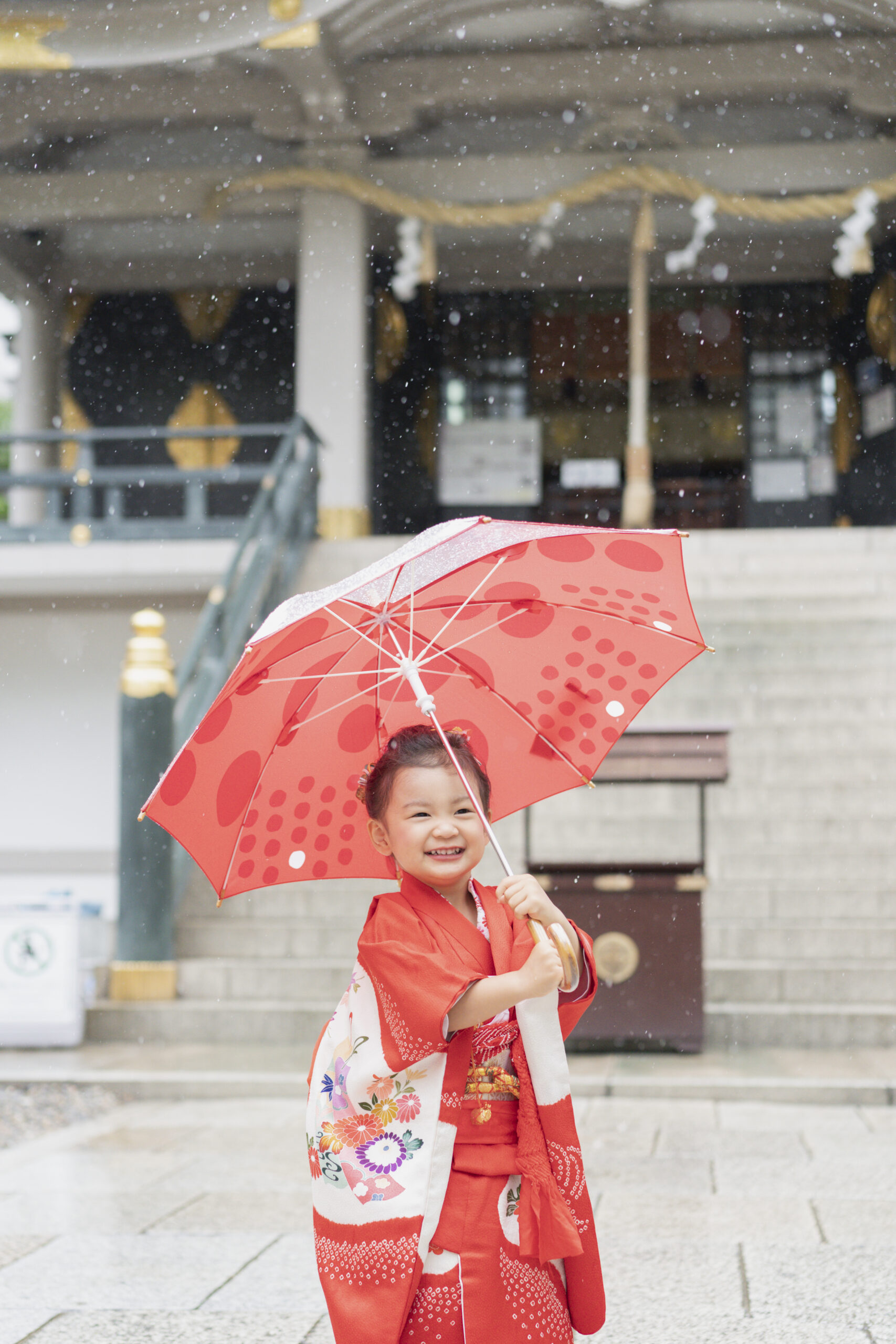 七五三、お宮参りのロケーション撮影は雨でも撮れる!?
