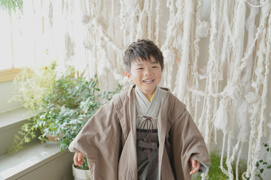 梅田フォトスタジオ　５歳男の子の七五三撮影レポート