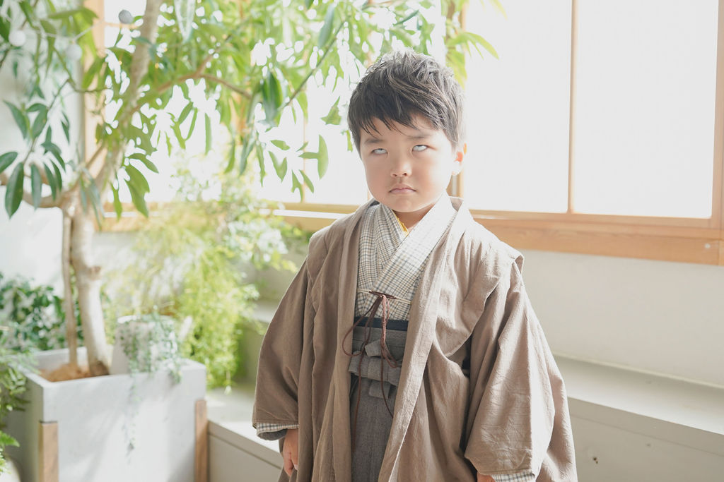 梅田フォトスタジオ　５歳男の子の七五三撮影レポート