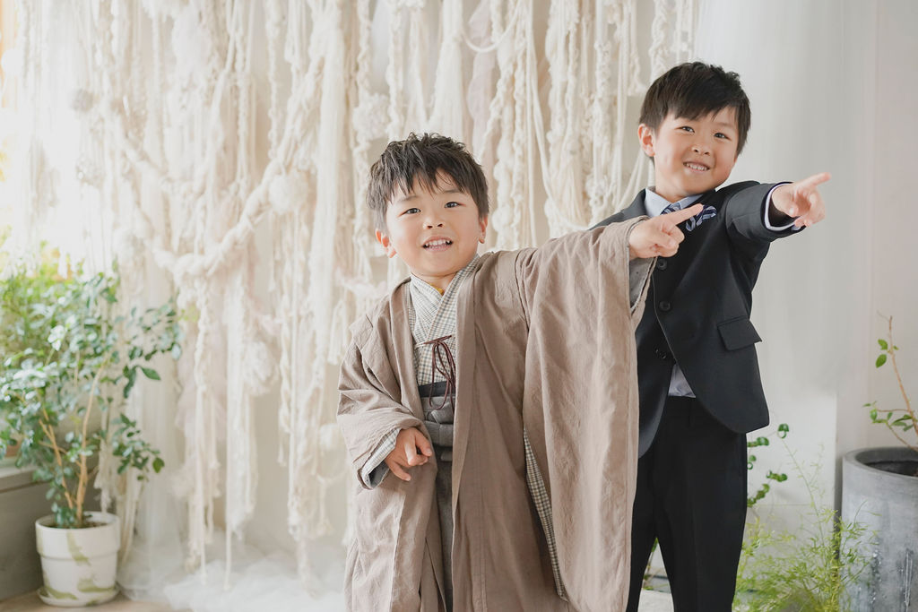 梅田フォトスタジオ　５歳男の子の七五三撮影レポート