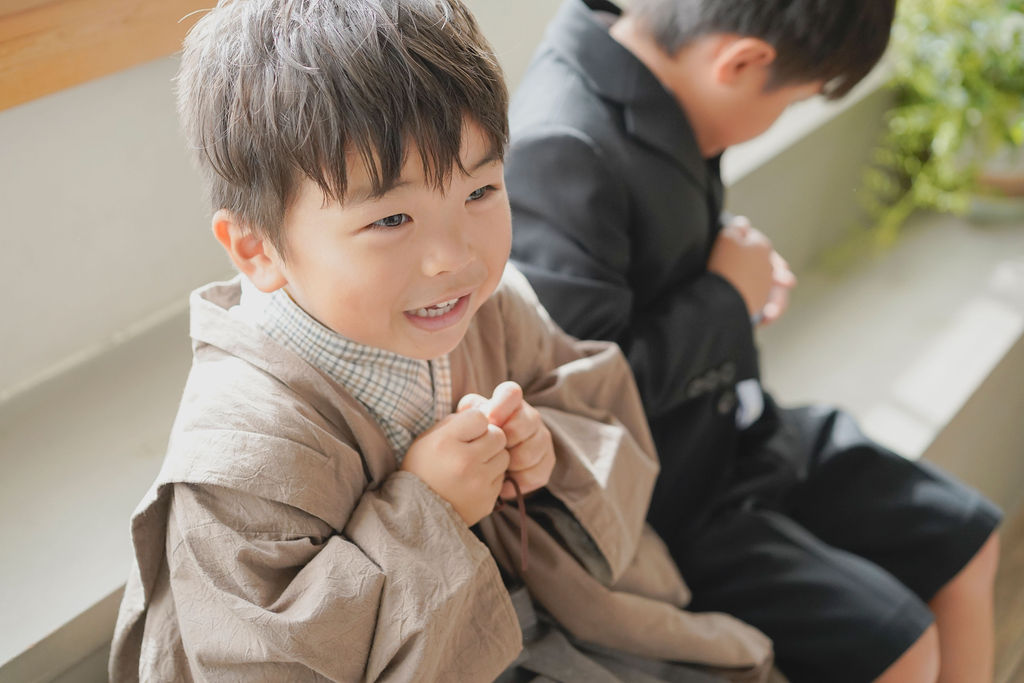 梅田フォトスタジオ　５歳男の子の七五三撮影レポート