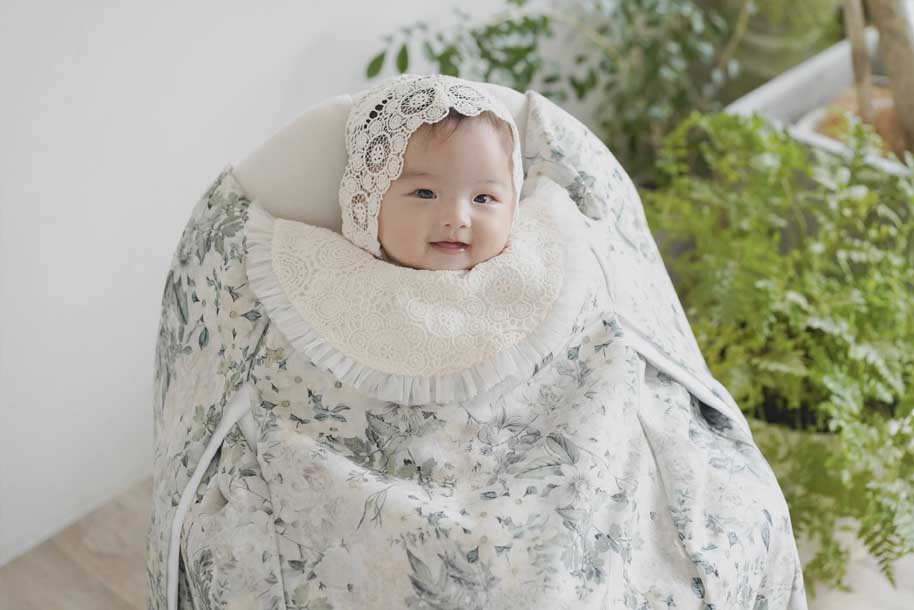 お宮参り産着・訪問着レンタル&着付け